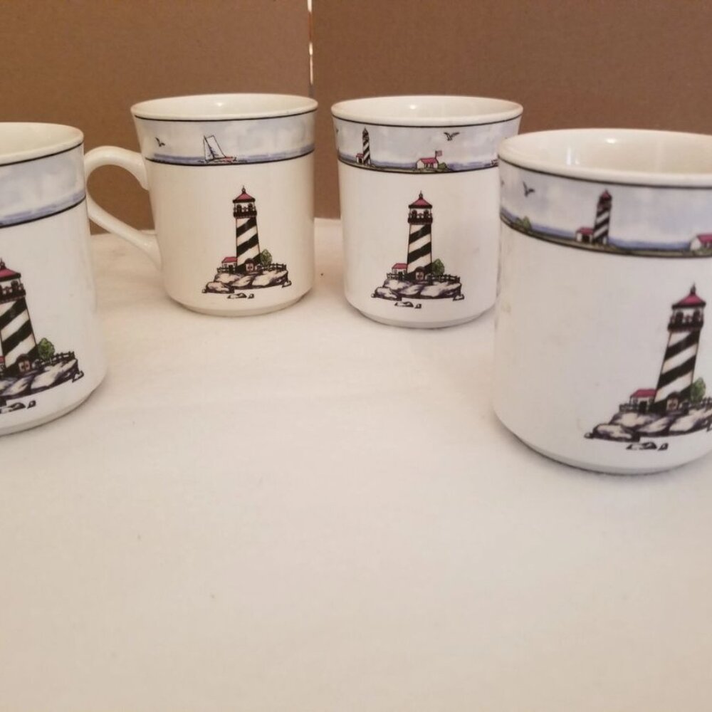 Totally Today - Lighthouse Themed Coffee Cups (4)